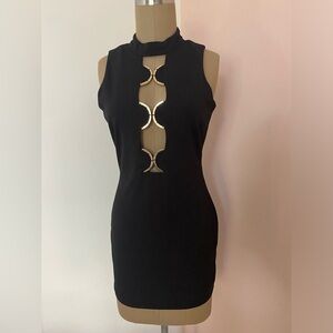 Black dress with cut outs